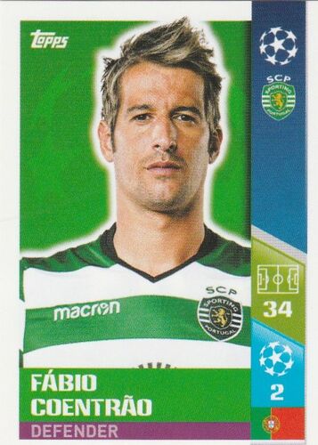 N°491 - Stickers Image Topps Champions League 2017 / 2018 - Fabio Coentrao - Sporting
