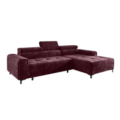 Canapé D'angle Indiana 155, Pourpre, Fonction De Couchage