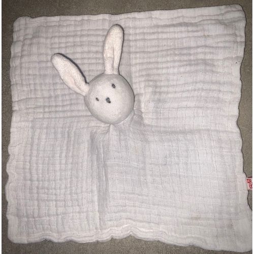 Doudou Lapin Rose Pâle Dpam Lange Coton Petit Mouchoir Du Pareil Au Même 
