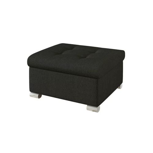 Pouf Comfivo 115, Gris, Tapisserie, 41x68x70cm