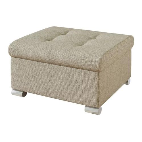 Pouf Comfivo 115, Brun Clair, Tapisserie, 41x68x70cm