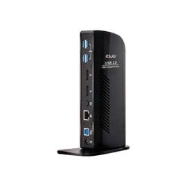 Club 3D SenseVision USB 3.0 Dual Display 4K60Hz Docking Station - Station d'accueil - USB - DP - 1GbE