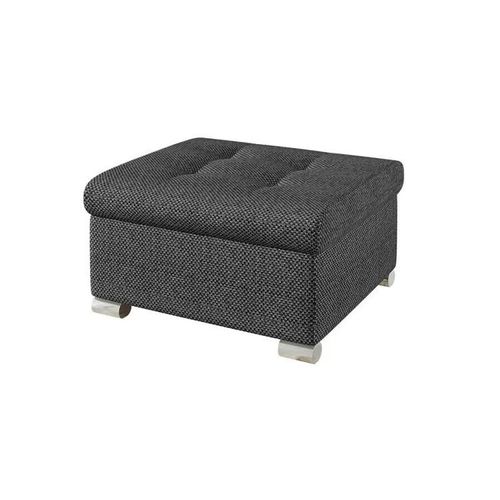 Pouf Comfivo 115, Gris, Tapisserie, 41x68x70cm