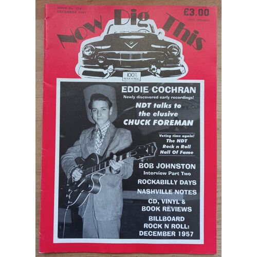 Now Dig This N°178 Eddie Cochran Magazine Uk Decembre 1997