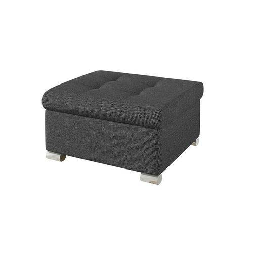 Pouf Comfivo 115, Gris, Tapisserie, 41x68x70cm