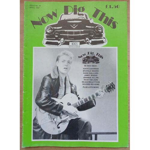 Now Dig This N°49 Eddie Cochran Magazine Uk Avril 1987
