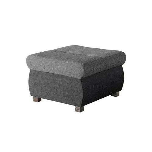 Pouf Comfivo 122, Gris, Tapisserie, 39x60x60cm