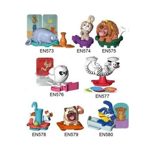 8 Figurines "Kinder" (2019) - Comme Des Bêtes 2 ( En573 / En-573 À En580 / En-580 ) Avec Les 8 Bpz