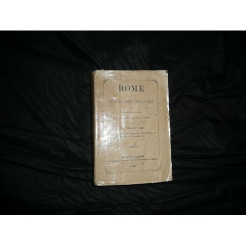 Rome, Lettres D' Une Jeune Fille, 1881, Edition Originale Rarissime   de Casale Honorine   Format Broché (Livre)