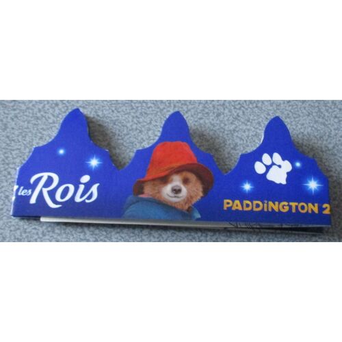 Couronne Des Rois Pasquier - Fêtez Les Rois Paddington 2 - Fond Bleu - À Colorier Sur L'envers