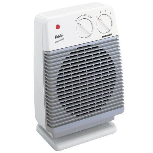 Fakir Holbby - Chauffage soufflant - sur peid, à montage mural - gris clair / blanc perle