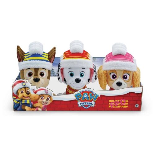 LA PAT' PATROUILLE PELUCHE SONORE 20 CM NOËL La Pat' Patrouille (assort) (barquette)