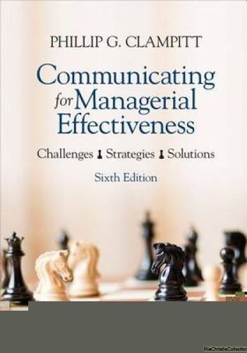 Communicating For Managerial Effectiveness