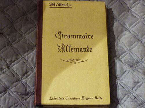 Grammaire Allemande   de Maurice Bouchez   Format Cartonné (Livre)