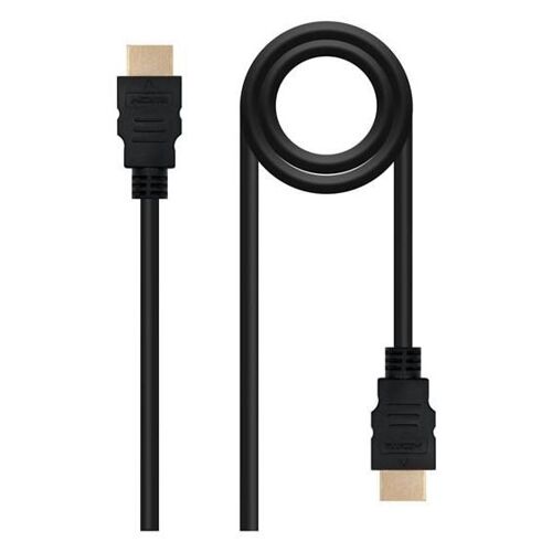 Nanocable - High speed - câble HDMI avec Ethernet - HDMI mâle pour HDMI mâle - 5 m - noir - prise en charge de 4Kx2K30Hz, support vidéo 3D, prise en charge de l'Ethernet 100 Mbps, taux de...