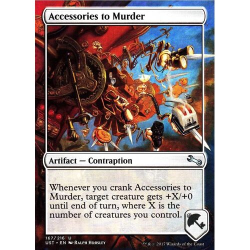 Accessories To Murder - Mtg - Unstable Vo - U - 167/216
