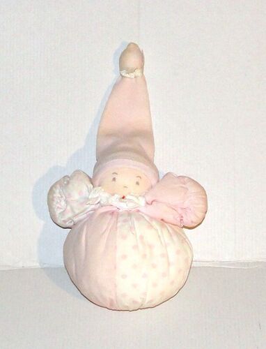 Doudou Lutin Boule Rose Moulin Roty - Peluche Lutin 2 Grelot