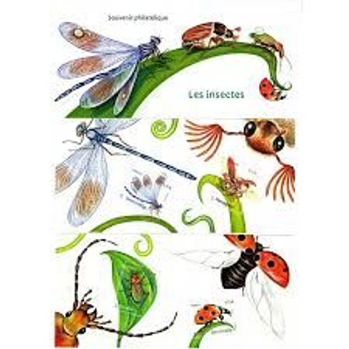 Série Nature De France (31) : Faune : Insectes De Nos Jardins Blocs Souvenir N° 134 Et 134a Année 2017 N° 5147 5148 5149 5150 Yvert Et Tellier Luxe