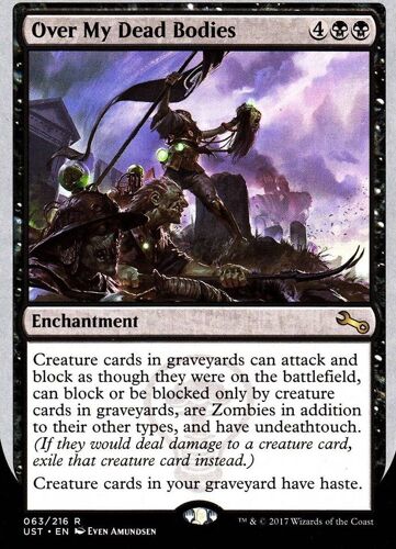 Over My Dead Bodies - Mtg - Unstable Vo - R - 63/216