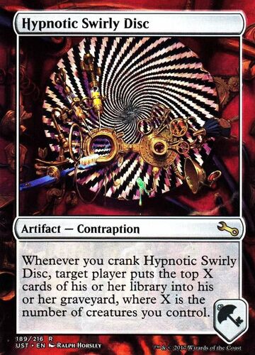 Hypnotic Swirly Disc - Mtg - Unstable Vo - R - 189/216