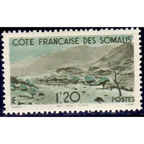 Timbre-Poste De La Côte Des Somalis (Route D'obock À Tadjourah)