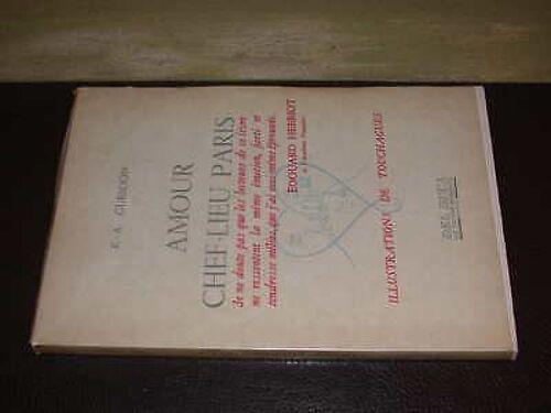 Amour Chef-Lieu Paris / Illustr Touchagues   de Guesdon, R. -A.   Format Broché (Livre)