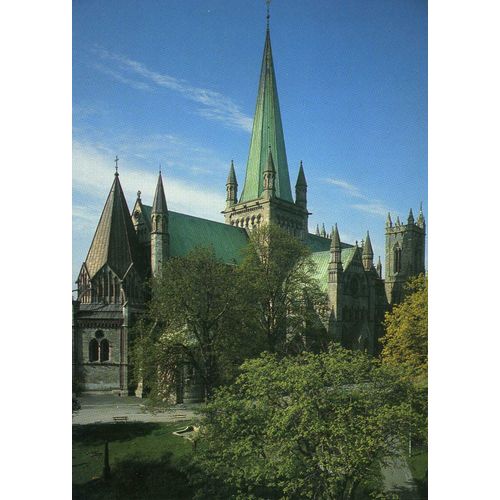 Carte Postale De Trondheim (Norvège) Cathédrale Nidaros, Vue De L'est