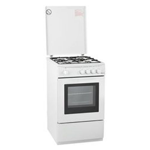 Gaziniere Proline PGC5060 W-F Cuisinière 4 foyers gaz four multifonctions 53 L