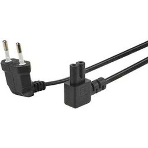 Cordon d'Alim 2 poles a 90° / IEC c7 a 90° - 3m