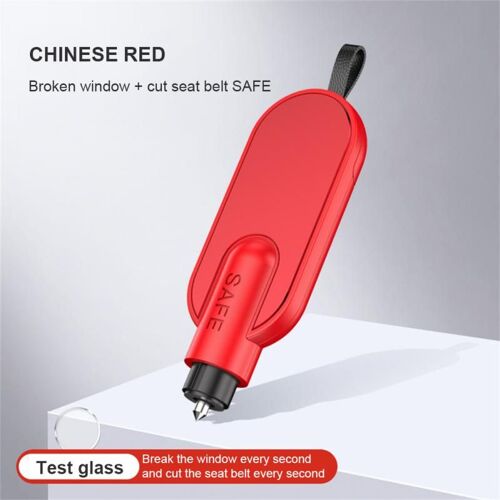 Marteau De Sécurité Pour Voiture, Outil Multifonctionnel 2 En 1 En Alliage D'aluminium, Brise-Vitre, Ceinture De Sécurité D'urgence