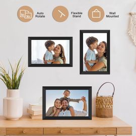 SUBZONAL-Frameo Cadre Photo numérique WiFi 32 Go Cadre Photo numérique 10,1"" 1280 x 800 IPS Écran Tactile LCD Smart Cloud Cadre Photo avec Rotation Automatique Moments Partager immédiatement Via