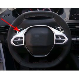 Couverture De Volant Abs Mat, Accessoires Décoratifs, 1 Pièce, Intérieur Mat Pour Peugeot 3008 Gt 2016 2017