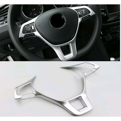 Garniture De Volant De Voiture En Chrome, 1 Pièce, Pour Vw Volkswagen Tiguan 2016 2017