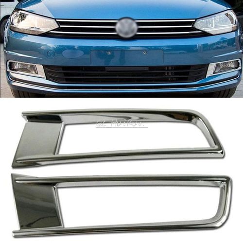 Couvercle De Phare Antibrouillard Chromé Pour Vw Volkswagen Touran 2016 2017 Abs, 2 Pièces