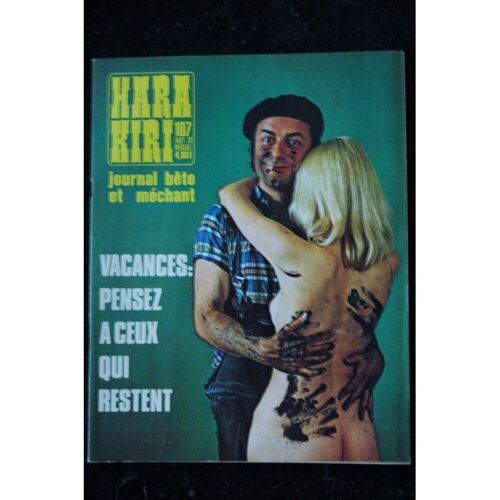 Hara Kiri 107 Aout 1970 Vacances Pensez A Ceux Qui Restent Soulas Reiser Serre Professeur Choron