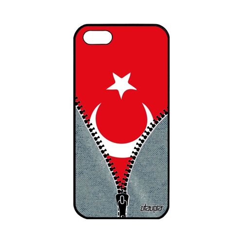 Coque Drapeau Turquie Turc Silicone Iphone 5 5s Se Smartphone Foot A Apple Iphone 5 Iphone 5s Iphone Se