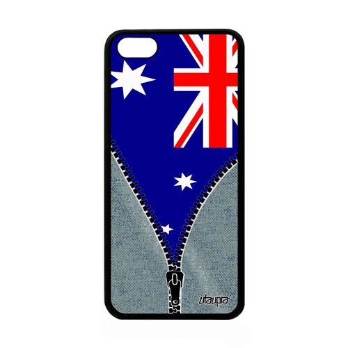 Coque Silicone Iphone 5c Drapeau Australie Australien 4g Rugby Jo Basket A Apple Iphone 5c