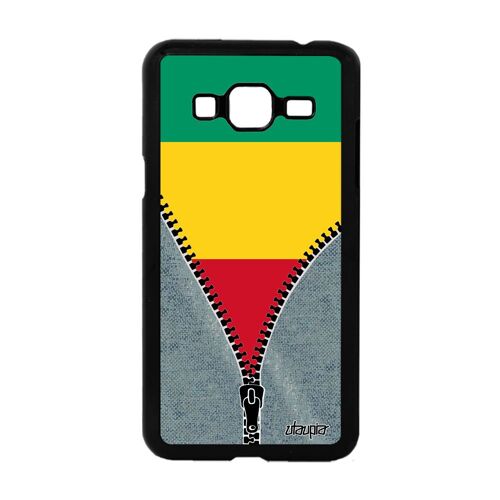 Coque drapeau guinee guineen pour Samsung J3 noir basket jeans foot jo de Samsung Galaxy J3