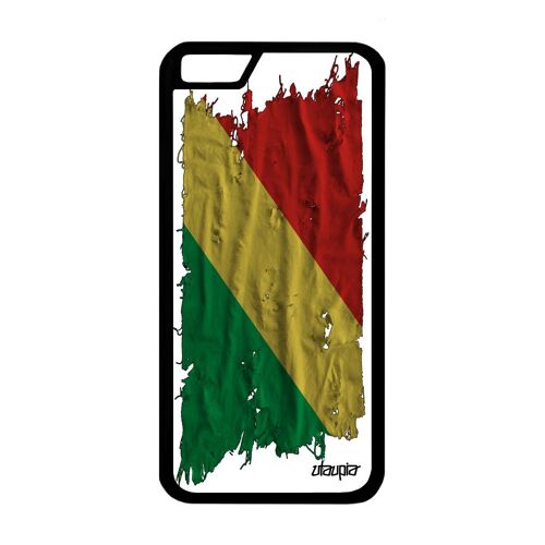 Coque Silicone Pour Iphone 6 6s Drapeau Congo Brazzaville Congolais Foot A