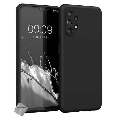 Housse Etui Coque Silicone Gel Fine Pour Samsung Galaxy A13 4g + Verre Trempe - Noir