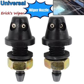 Erick's Wiper-Buse Universelle D'essuie-Glace Avant De Voiture, Buse De Lave-Glace De Capot, Arroseur À Jet, Pulvérisateur Pour Camion Suv, Ensemble De 2 Pièces