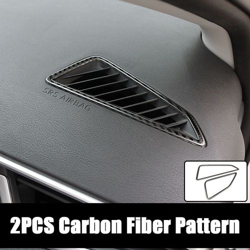 Garniture De Cadre Décorative Pour Toyota Corolla 2019 2020, 2 Pièces, Tableau De Bord Intérieur En Acier Inoxydable, Sortie D'air, Accessoires De Voiture