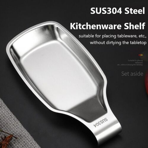 Assiette De Rangement Cuillère À Soupe En Acier Inoxydable 304, Pince De Buffet Pelle Cuillère Plateau Vaisselle De Table Étagère Pour Hot Pot Buffet Ustensiles De Cuisine