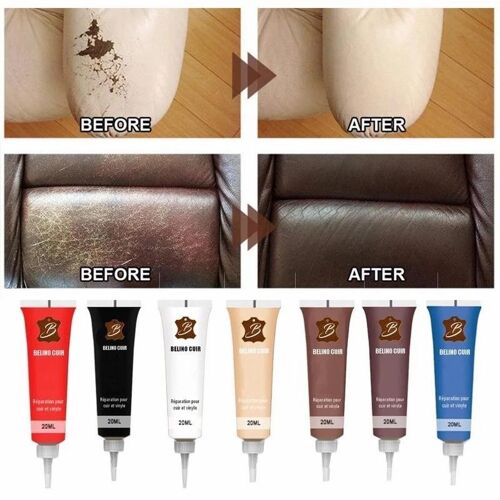 Crème Réparatrice De Couleur Pour Cuir, Nettoyant Pour Cuir, Gel De Réparation Avancé Pour Canapé Et Siège De Voiture, Pâte Complémentaire Pour Cuir