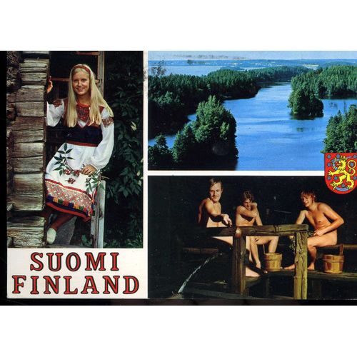 Carte Postale : Souvenir De Finlande (Finlande) 3 Vues