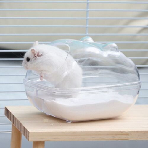 Kit De Bain De Sable Pour Hamster, Résistant Aux Morsures, Boîte De Bain De Sable Pour Petits Animaux, Bain De Créatures, Salle De Douche, Accessoire Pour Animaux De Compagnie