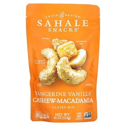 Sahale Snacks, Mélange Glacé, Mandarine, Vanille, Noix De Cajou Et De Macadamia, 4 Oz (113 G)