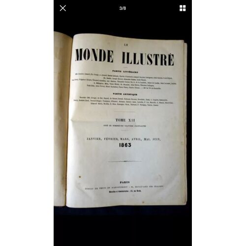 Livre Le Monde Illustre 1863   de Le monde   Format Relié (Livre)