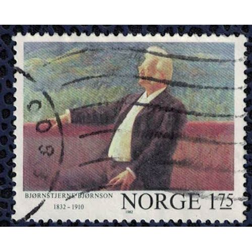 Norvège 1982 Oblitéré Used Bjornstjerne Martinus Bjornson Romancier Et Dramaturge Su