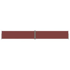 Vidaxl Auvent Latéral Rétractable Marron 160x1200 Cm
